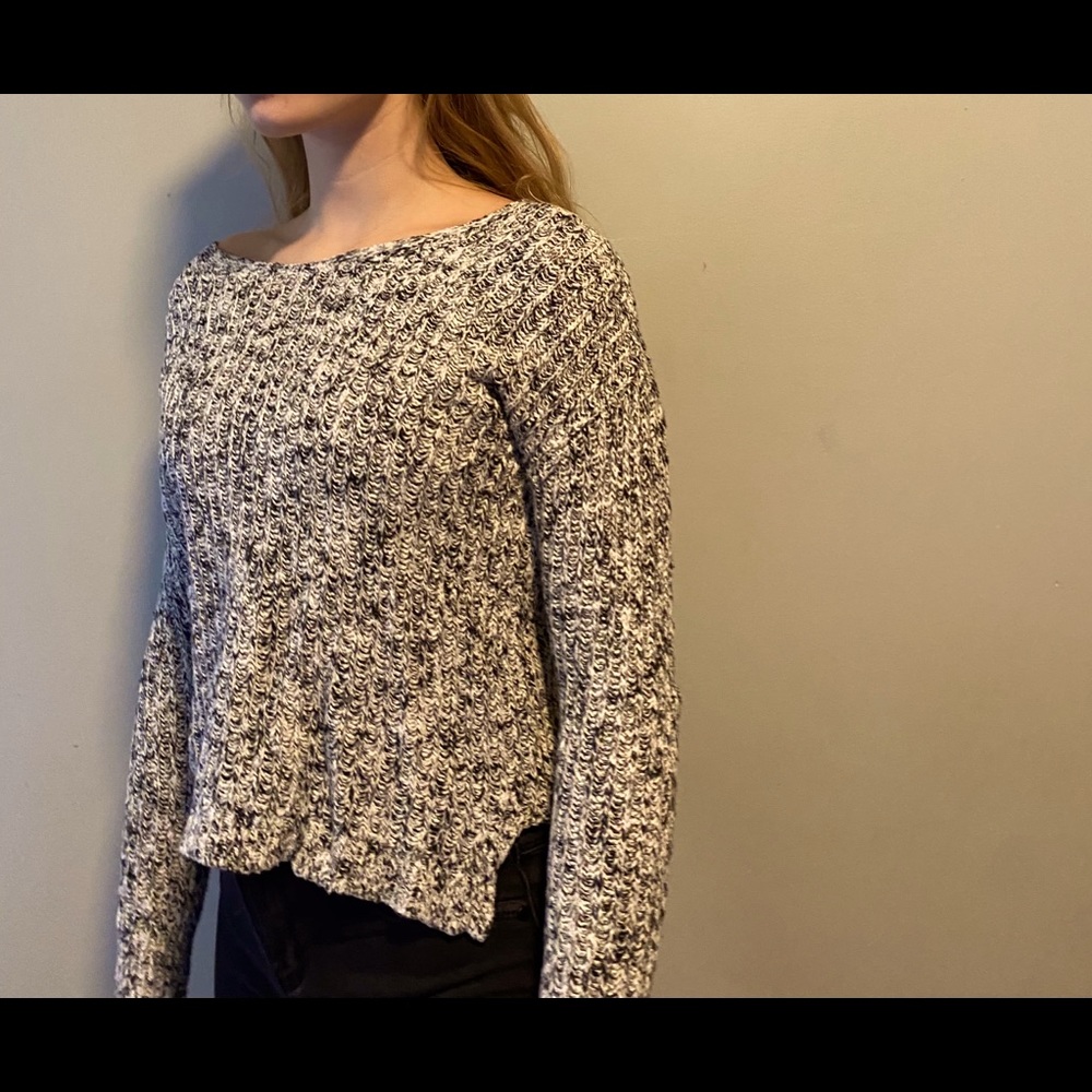 open shoulder sweater